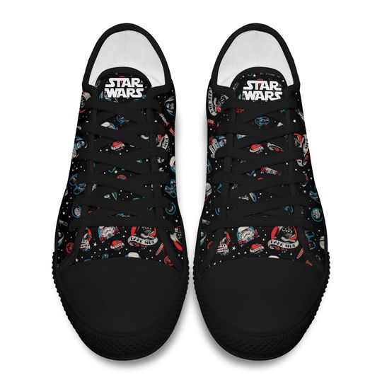 Star Wars Dark Side Patterns Full Print Disney Cartoon Low Top Sneakers