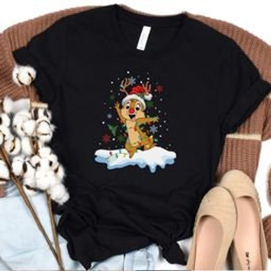 Chip And Dale Christmas Sweatshirt, Disney Christmas Sweatshirt