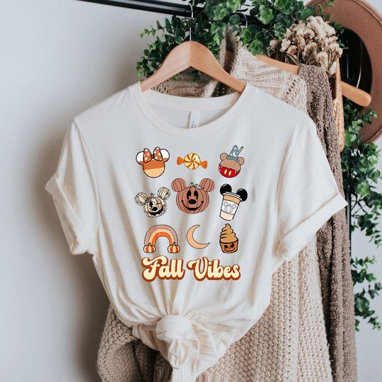 Disney Fall Vibes Sweatshirt, Disney Fall Sweatshirt, Cute Thanksgiving Sweatshirt