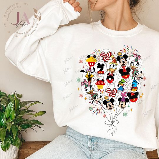 Disney Balloon Newyear Sweatshirt