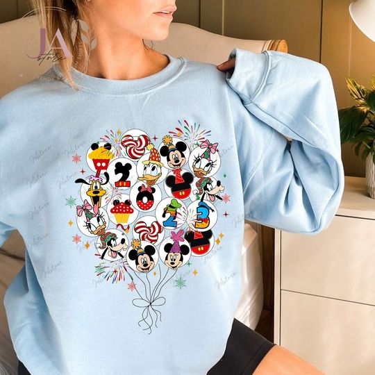 Disney Balloon Newyear Sweatshirt