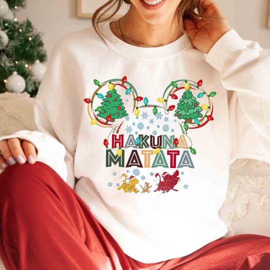 Hakuna Matata Christmas Sweatshirt, Disney Lion King
