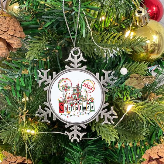 Personalized Disneyland Christmas Ornament, Disney Trip 2022 Keepsake