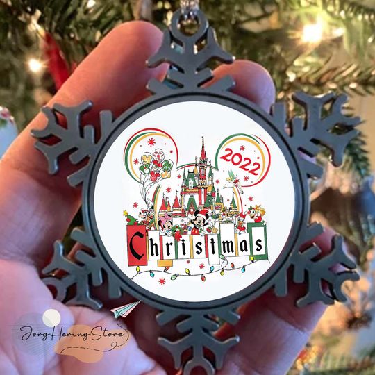 Personalized Disneyland Christmas Ornament, Disney Trip 2022 Keepsake