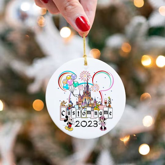 Personalized Disney Ornaments, Magic Kingdom Ornaments