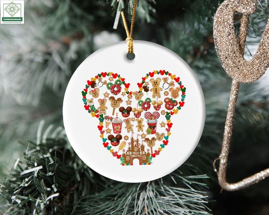 Mickey Shaped Snacks Ornament, Christmas Disney Ornament