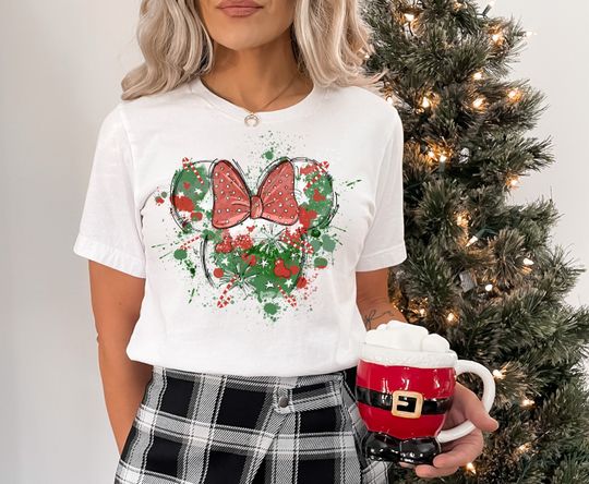 Minnie Mouse Christmas Shirt, Disney Christmas Shirt