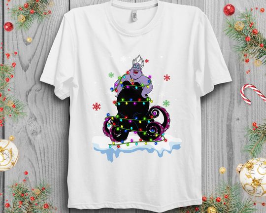 Disney Villains Ursula Chirtsmas Light Shirt