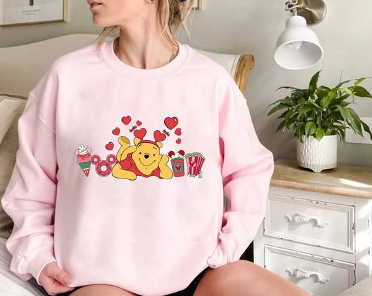 Disney Valentine's Day Winnie the Pooh Snack Sweatshirt