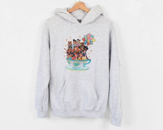 Disney princess Teacup Sweatshirt, Disney Princess Characters