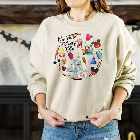 My First Disney Trip Sweatshirt, Disney Sweatshirt, Disney Trip Sweatshirt