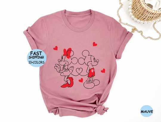 Disney Valentines Day Shirt, minnie mickey love Shirt