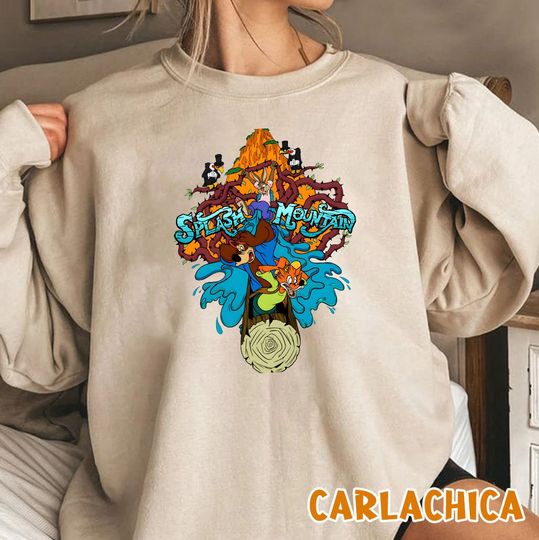 Disney Splash Mountain Vintage Sweatshirt, Splash Mountain Sweatshirt