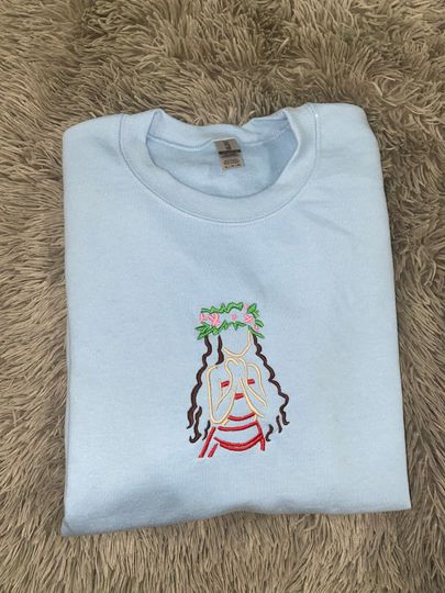 Moana embroidered sweatshirt, Disney embroidered