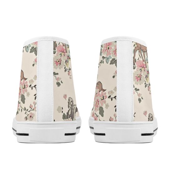 Flowers Cute Disney High Top Sneakers