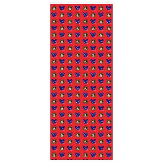 Disney Wrapping Paper, Christmas Wrapping Paper, Mickey Mouse, Red Wrapping Paper