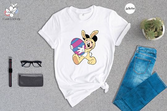 Mickey Easter Shirt, Mickey Mouse Shirt, Disney Easter Shirt, Egg Hunting Shirt