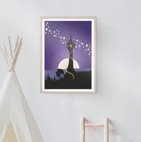 Tangled Rapunzel art | Disney princess Poster