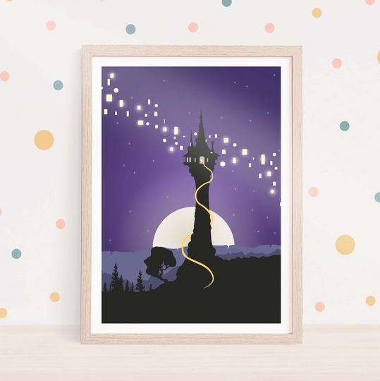 Tangled Rapunzel art | Disney princess Poster