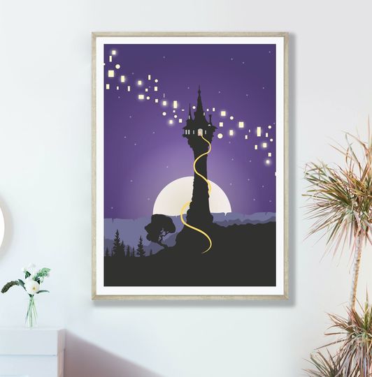 Tangled Rapunzel art | Disney princess Poster
