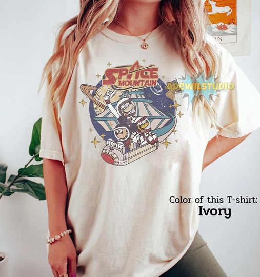 Disney Space Astronauts Shirt, 90's Space Mountain Shirt