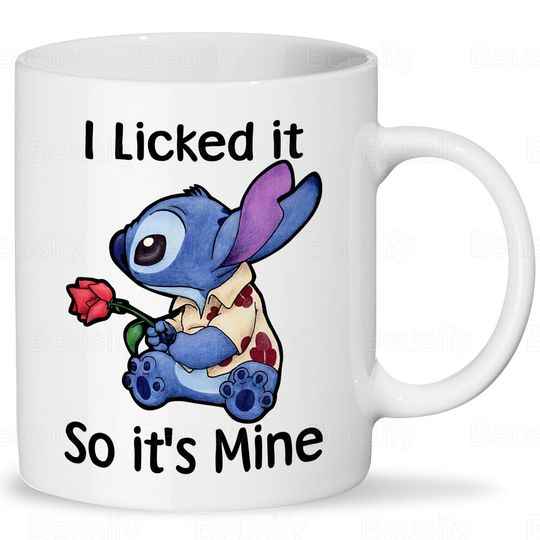 Stitch Mugs, Stitch Coffee Mugs, Stitch Disney Cup, Ceramic Mug