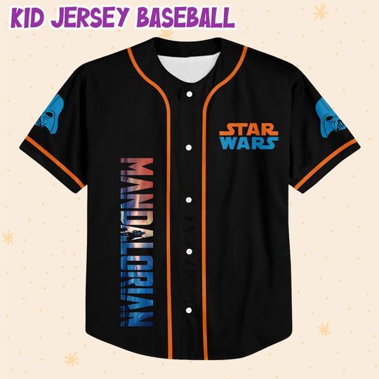 Personalize Starwar Mandalorian Baseball Jersey For Fans Disney