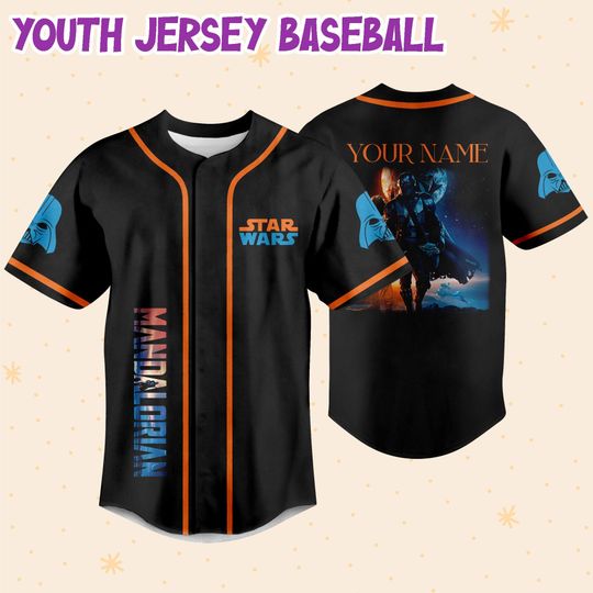 Personalize Starwar Mandalorian Baseball Jersey For Fans Disney