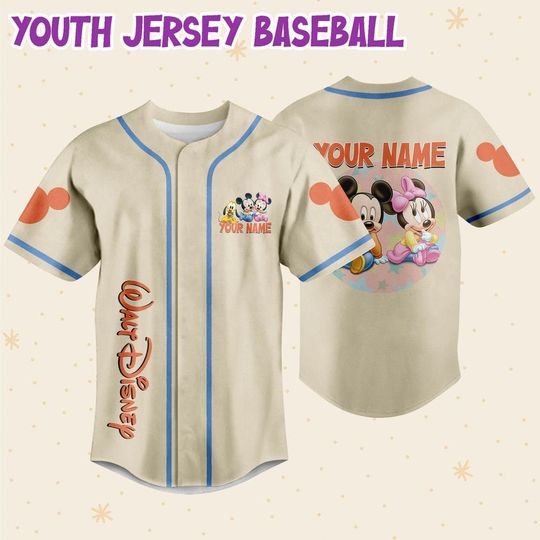 Personalize Disney Baby beige, Custom Name Shirt