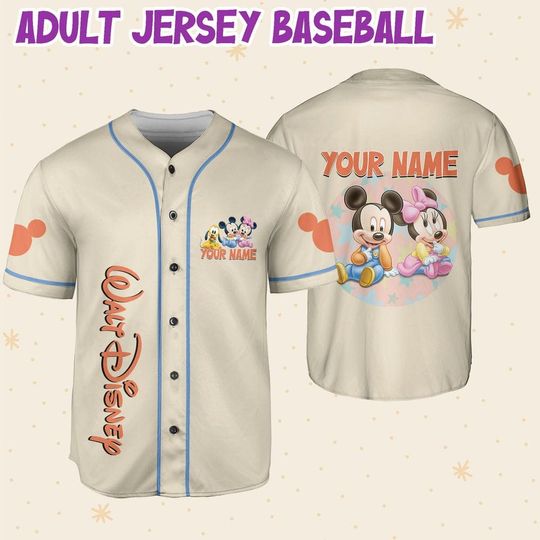 Personalize Disney Baby beige, Custom Name Shirt