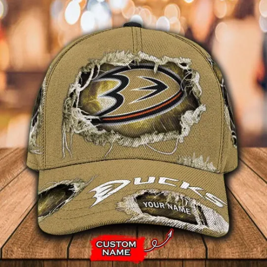 Personalized Anaheim Ducks Classic Cap, Hockey Team Baseball Cap, Gift