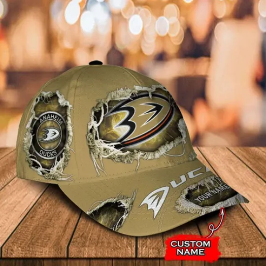 Personalized Anaheim Ducks Classic Cap, Hockey Team Baseball Cap, Gift