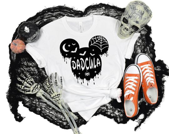 Momster and Dadcula Matching T-Shirt, Disney Halloween Outfits, Disneyworld Minnie Mickey Tees, Mom Halloween Shirts