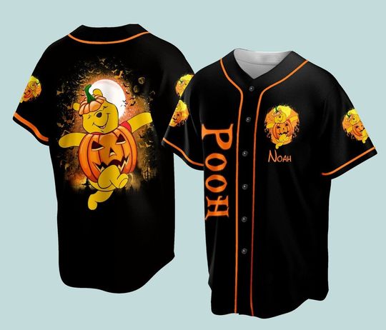 Custom Adult Baseball Jersey, Disneyland Halloween Jersey