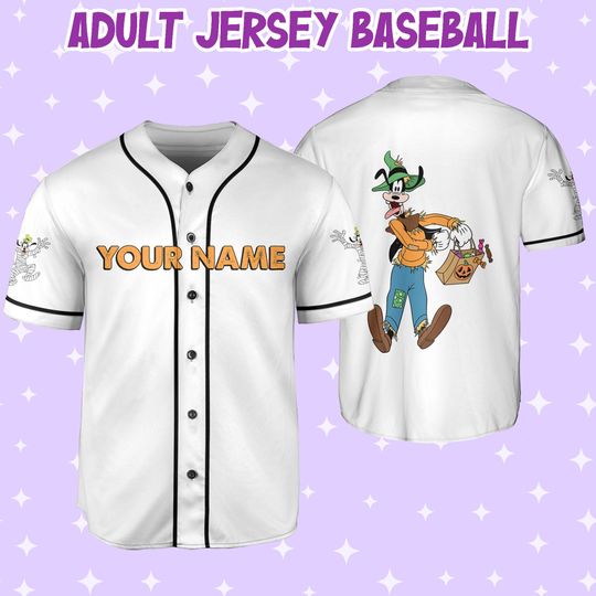 Personalized Halloween Disney Vintage Funny Goofy Jersey