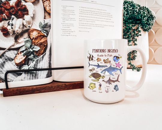 Fish Guide Mug, Finding Nemo Disney Pixar Mug, Finding Nemo Disney Coffee Mug