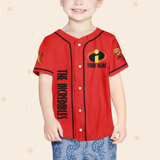 Personalized Disney The Incredibles Dash Baseball Jersey