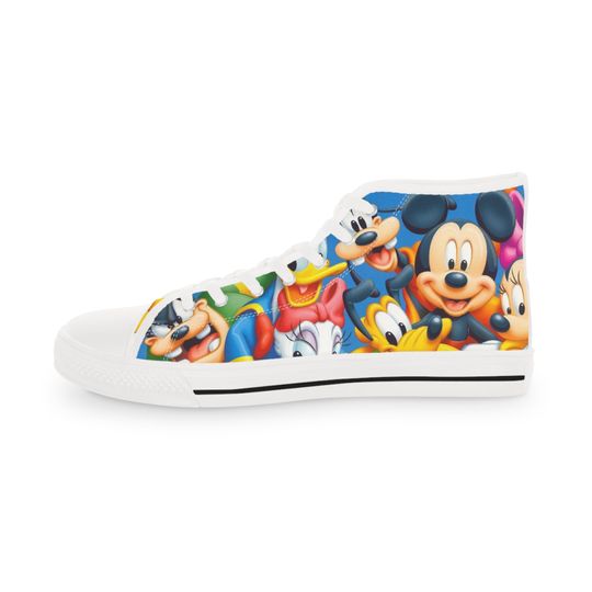 Mickey Mouse & Friends Shoes, Disney High Top Sneakers