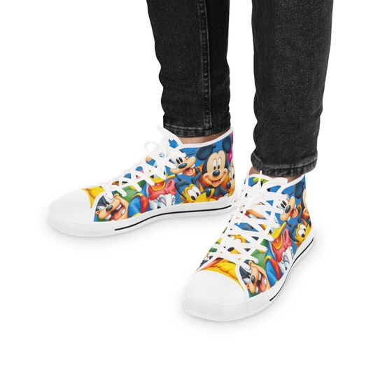 Mickey Mouse & Friends Shoes, Disney High Top Sneakers
