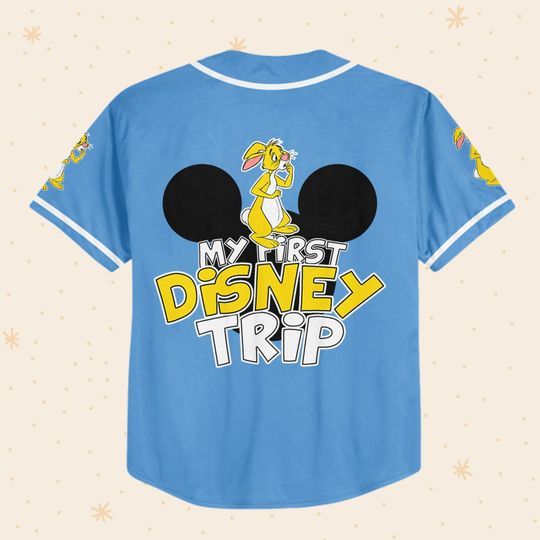 Personalize Winnie The Pooh My First Disney Trip Rabbit Jersey