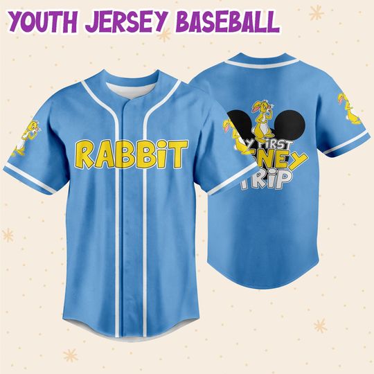 Personalize Winnie The Pooh My First Disney Trip Rabbit Jersey