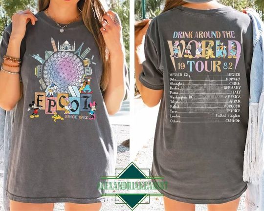 Disney Epcot World Tour Shirt, Disney Epcot Shirt