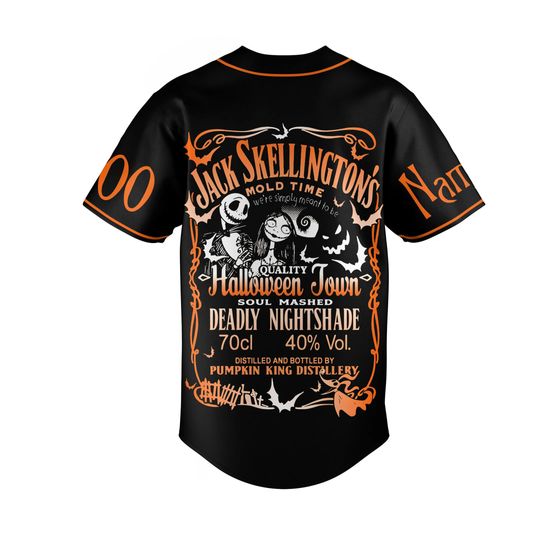 Jack Skellington Baseball Shirt, Disney Halloween Gift