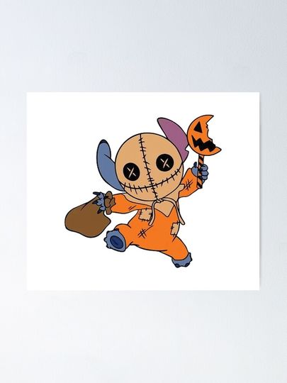 Stitch Disney Halloween Poster