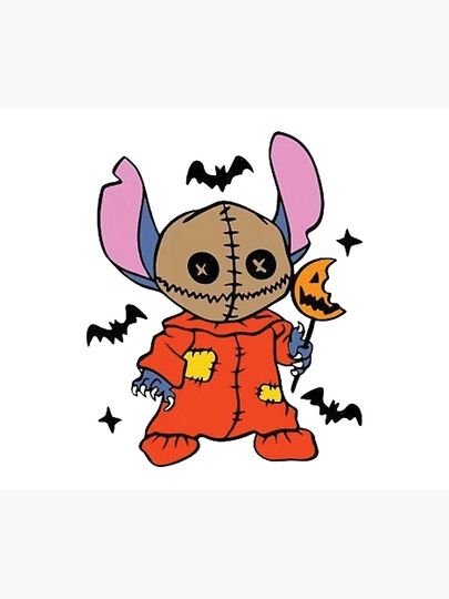 Stitch Jack Skellington Disney Halloween Poster