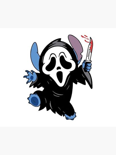 Stitch Ghostface Disney Halloween Poster