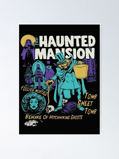 The Haunted Mansion Disney Halloween Poster
