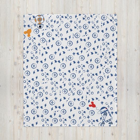 Disney BB8 and R2D2 Throw Blanket