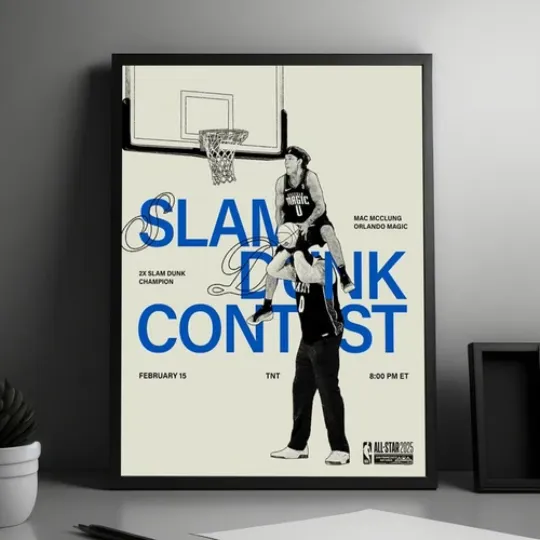 NEW! Mac McClung Three Time Champion Dunk Of NBA All Star Weekend Poster