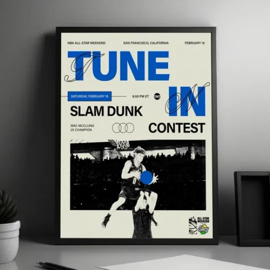 NEW! Mac McClung Three Time Champion Dunk Of NBA All Star Weekend Poster